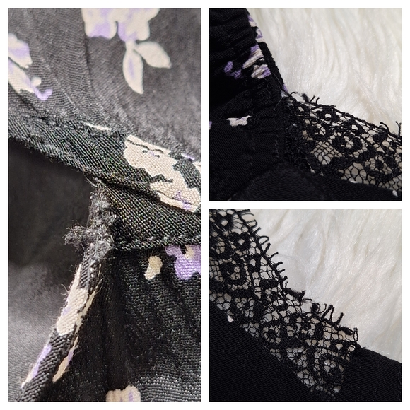 Forever 21 Plus Black Floral Lace Maxi Dress Size 0X - Picture 15 of 15